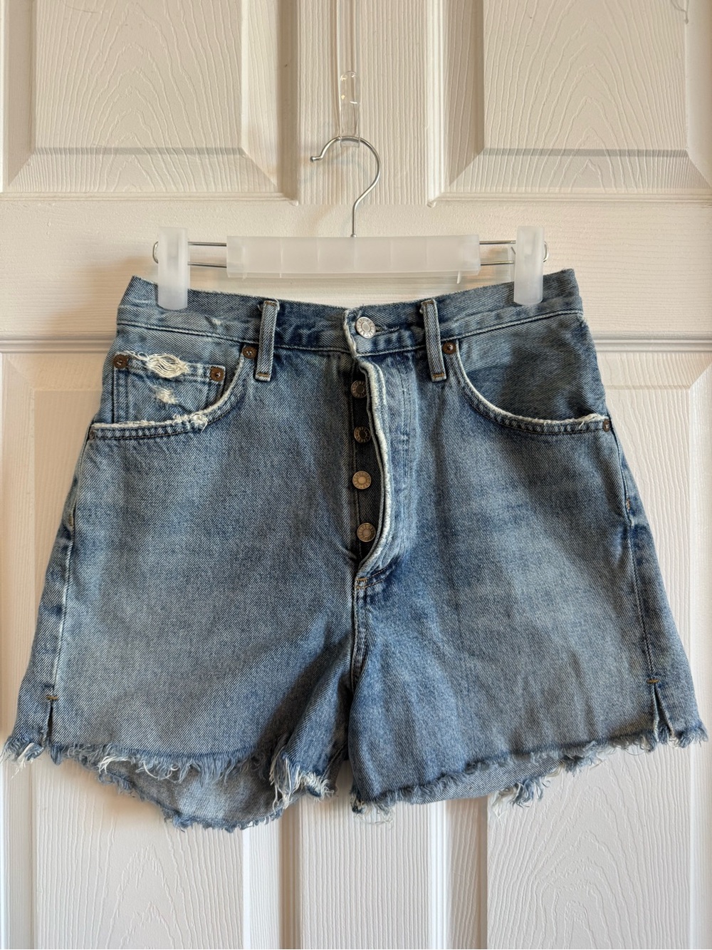 AGOLDE Vintage-Inspired Blue Denim Women's Shorts